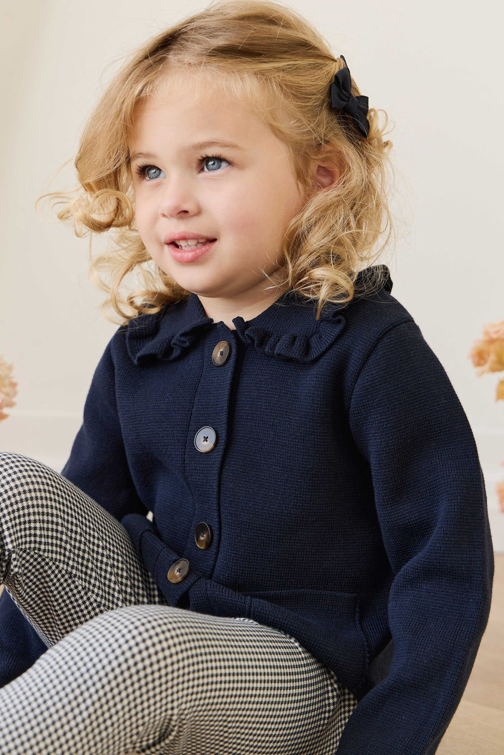 Ensemble de barrettes à cheveux en polyester avec nœud noir classique à maintien sûr pour filles