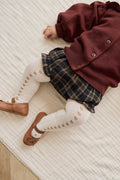 Collant Cœur en coton jacquard avec fil certifié Oeko-Tex pour fille