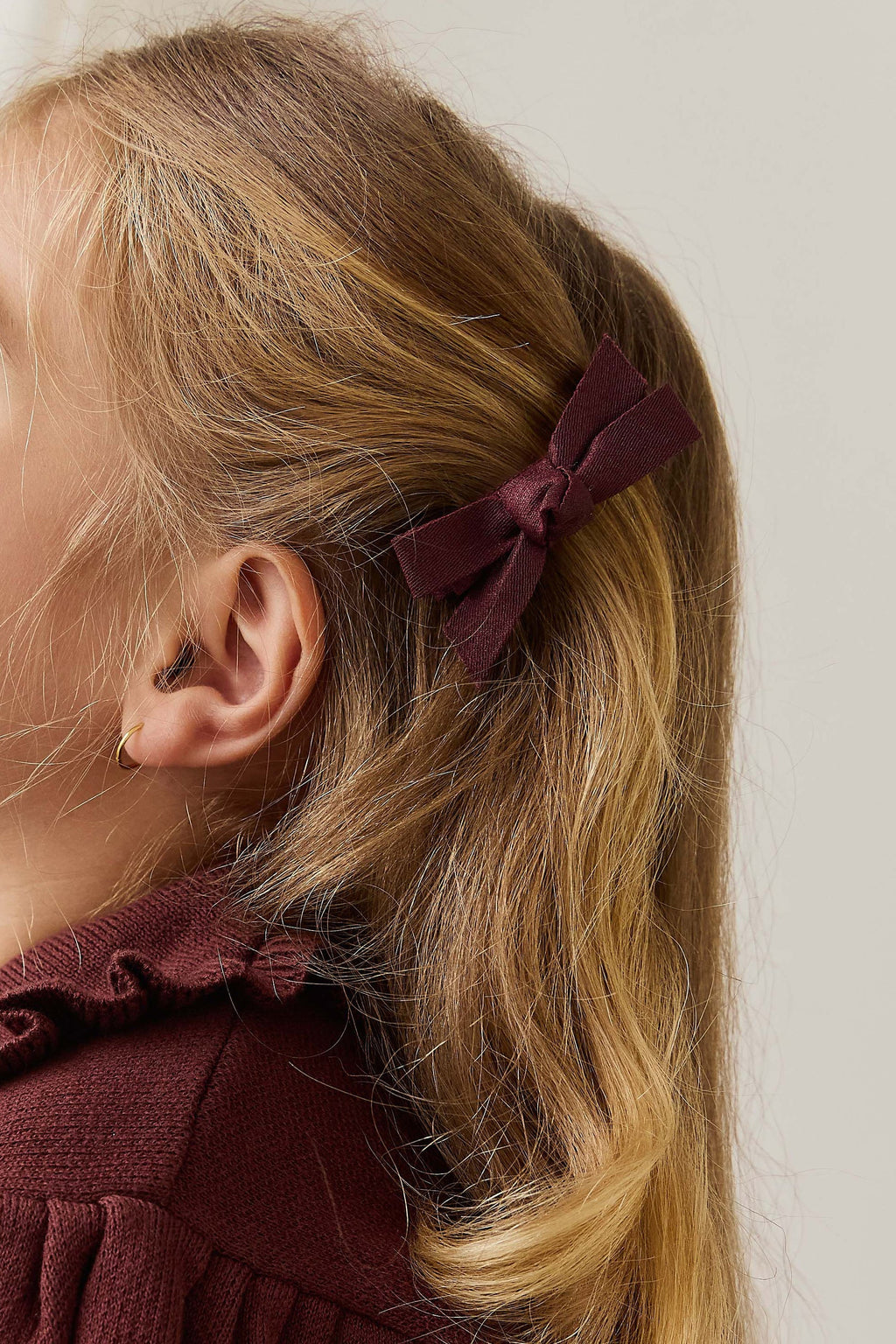 Ensemble d'accessoires pour cheveux élégants nœuds cannelle avec pince à maintien sûr pour filles