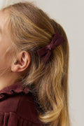 Ensemble d'accessoires pour cheveux élégants nœuds cannelle avec pince à maintien sûr pour filles