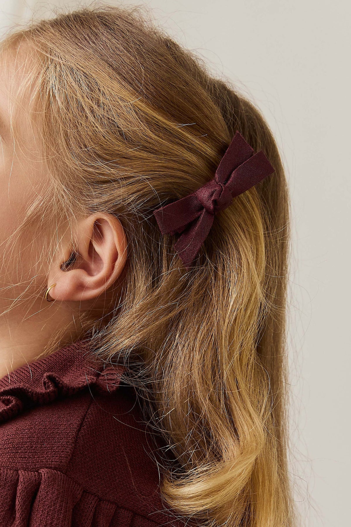 Ensemble d'accessoires pour cheveux élégants nœuds cannelle avec pince à maintien sûr pour filles