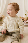 Pantalon Enfant en Coton Pima Vert Ludique à Imprimé Balles et Taille Élastique