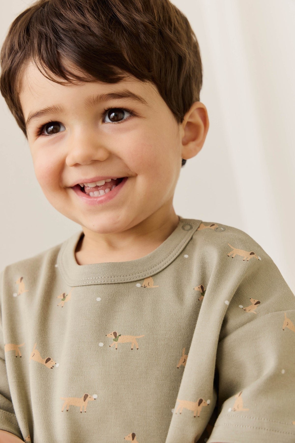 T-shirt décontracté en coton Pima imprimé ballon de football vert résistant aux plis pour enfants