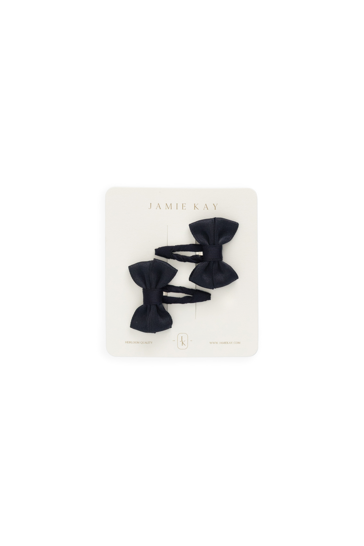 Ensemble de barrettes à cheveux en polyester avec nœud noir classique à maintien sûr pour filles